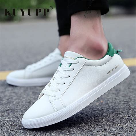 Fashion Breathable Men Casual White Shoes 2018 Summer Spring Leisure Men Shoes Flats Lace up ...