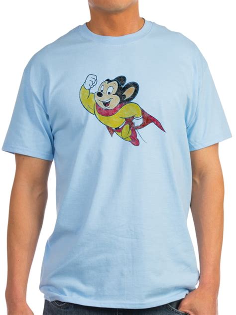 CafePress - CafePress - Vintage Mighty Mouse Light T Shirt - Light T-Shirt - CP - Walmart.com ...