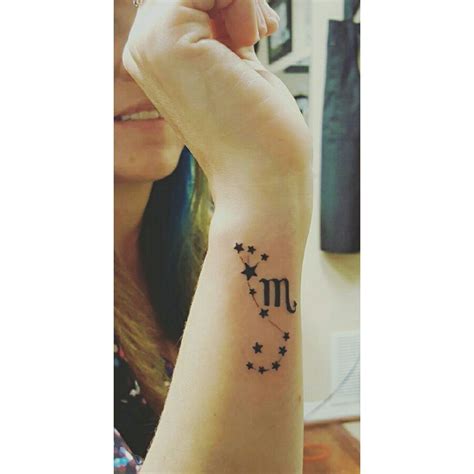 Scorpio constellation and sign small tattoo design | Small tattoo ...