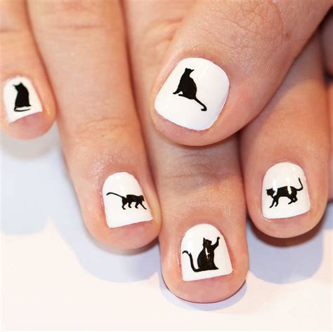 Nail Water Decals, Nail Art Stickers, Nail Decals, Cat Nail Art, Cat Nails, Winter Nails, Spring ...