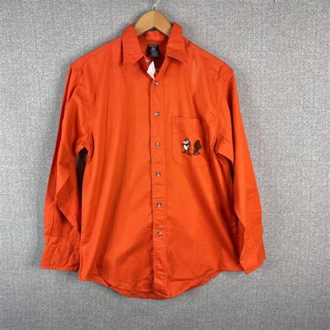 WARNER BROTHERS STUDIO Store Shirt Mens Small Taz Tasmanian Devil Button Up $19.99 - PicClick
