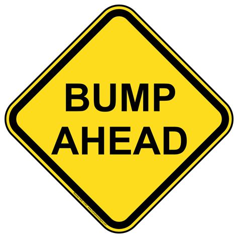 Bump Ahead Sign NHE-17497 Recreation