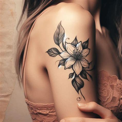 Jasmine Flower Tattoo: Elegance in Ink - Your Own Tattoo Design: Custom Designs Crafted for ...