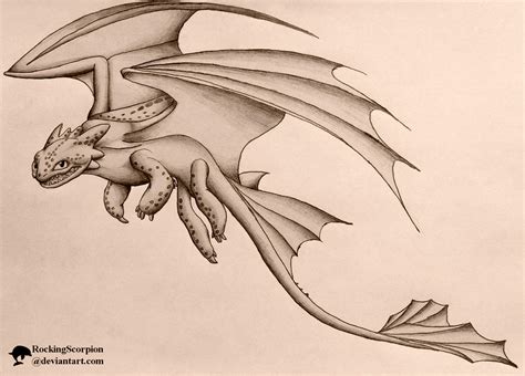 A Drawing Of Toothless