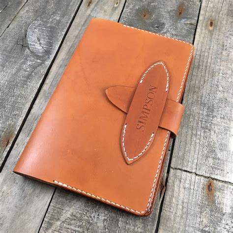 Personalized Leather Journal Cover - The Rockdale by nivisto