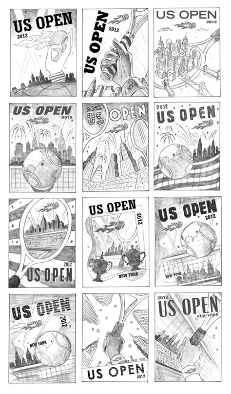 2012 US Open Tennis Theme Art on Behance