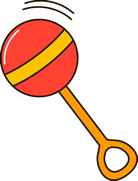 Baby rattle PNG transparent image download, size: 1466x1920px