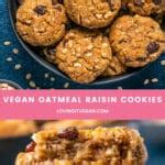 Vegan Oatmeal Raisin Cookies - Loving It Vegan