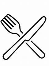 Forks Spoons Coloring Pages sketch template