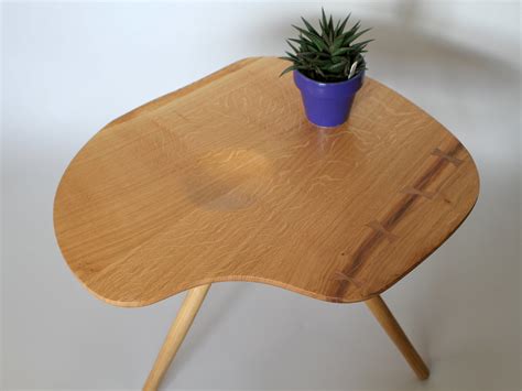 Oak Tripod Side Table | The top of this oak tripod side tabl… | Flickr