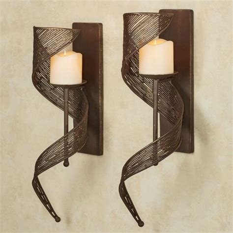 Brescello Contemporary Metal Wall Sconce Pair