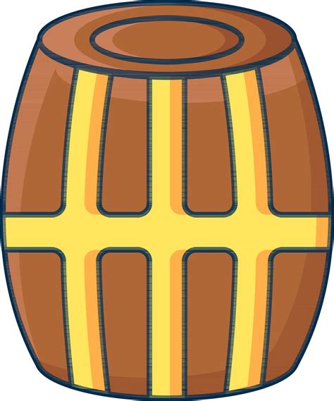 Isolated Dhol or Drum Icon in Flat Style. 24974298 Vector Art at Vecteezy