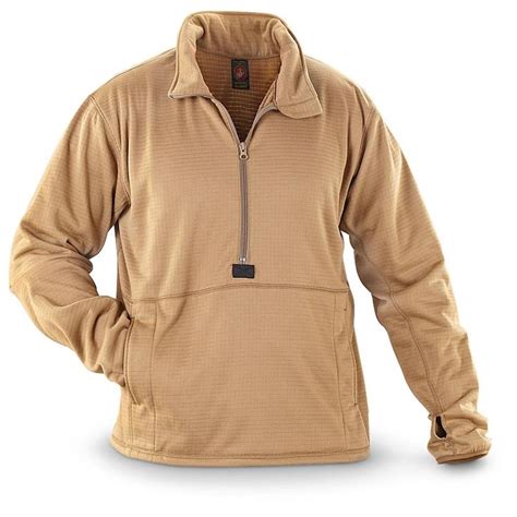 USMC Lightweight Polartec Fleece Half-Zip Military Pullover Jacket ...