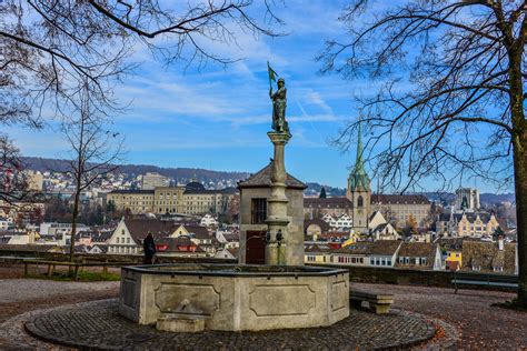 Water Fountain on Lindenhof Zurich Switzerland | Water Fount… | Flickr