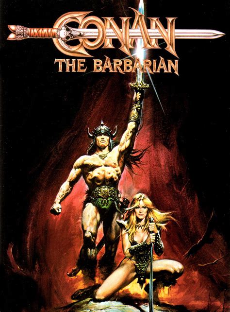 CONAN THE BARBARIAN Movie Poster RARE Arnold Schwarzenegger | eBay | Barbarian movie, Conan the ...