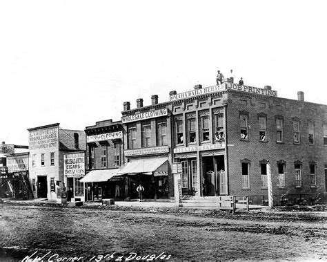 In 1865, the businesses that sat on the northwest corner of 13th and ...