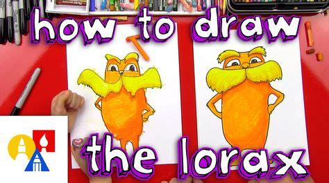 How To Draw The Lorax. Great directed drawing activity for kids. For over 350 Kindergarten ...