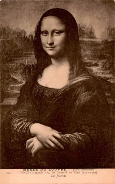 LA JOCONDE LEONARDO da Vinci Mona Lisa Louvre Museum Paris Postcard $13 ...