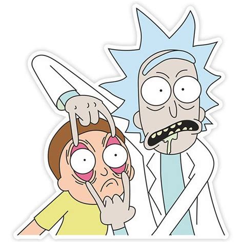 Rick and Morty Sticker | MuralDecal.com