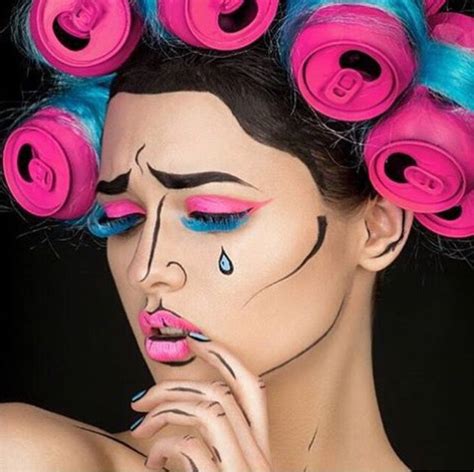 Pin by Alanis on Makeup | Pop art makeup, Makeup looks winter, Creative makeup