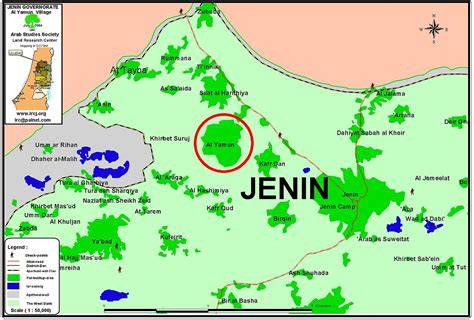 Jenin Map - Palestine