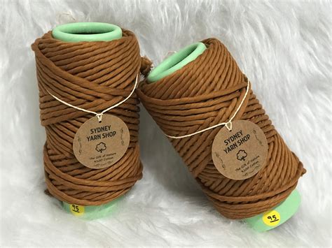 95-CARAMEL 6mm Coloured Macrame String Macrame Cotton | Etsy