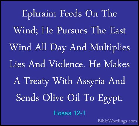 Hosea 12 - Holy Bible English - BibleWordings.com