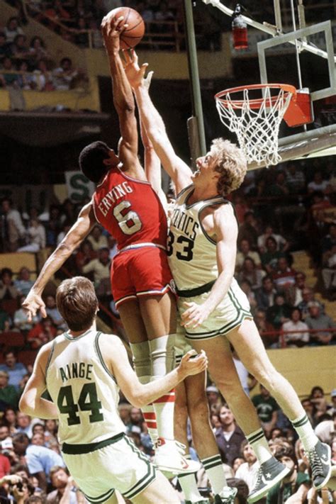 Dr. J dunking on Larry Bird : r/iWallpaper