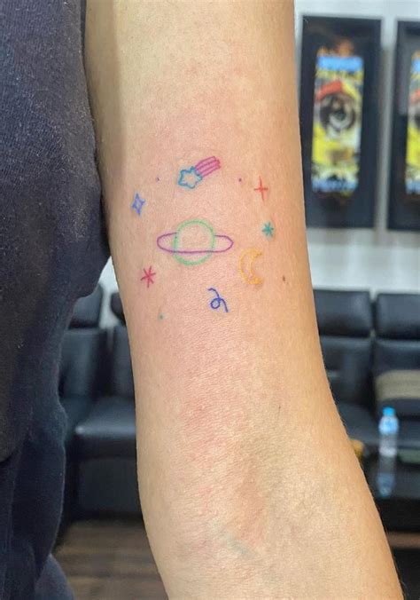 Colorful Galaxy Tattoo | InkStyleMag