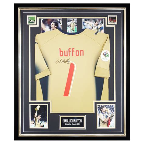 Signed Gianluigi Buffon Shirt - Framed Italy World Cup Winners 2006