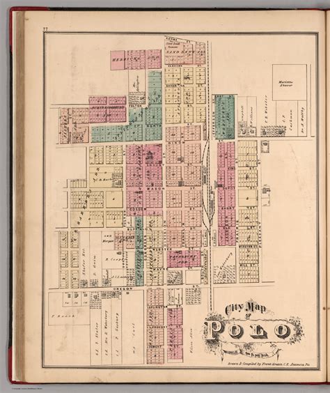 City Map of Polo. Drawn & Compiled by Frank Krause, C.E. Anamosa, I'a ...