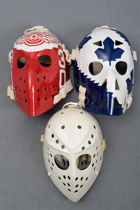 Lot Detail - Vintage Replica Goalie Mask Collection of 12 - Most by Don ...