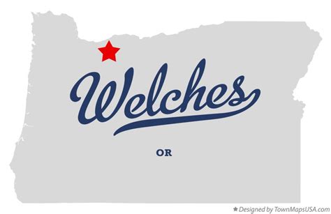 Map of Welches, OR, Oregon