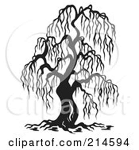 Black And White Bare Willow Tree Design Posters, Art Prints by - Interior Wall Decor #214594