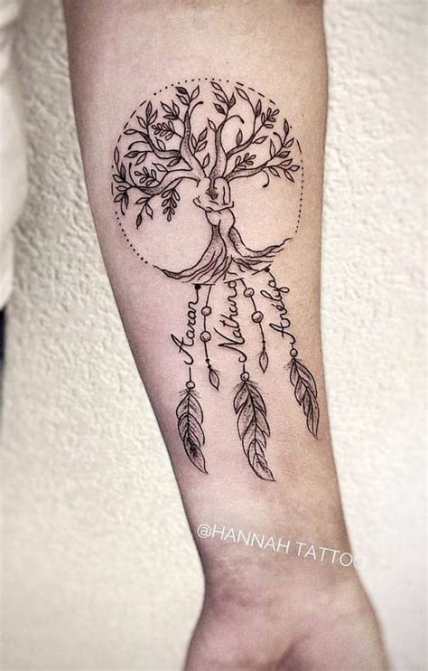 Family tree tattoo ideas with names photos