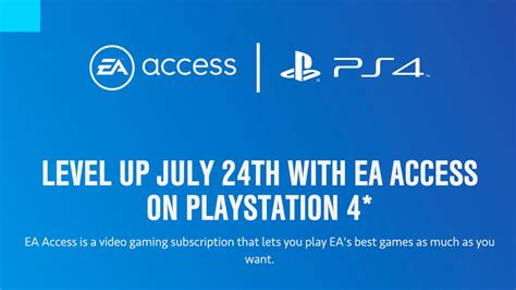 EA Access for PS4 Release Date Confirmed – Spottis