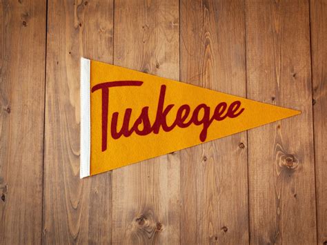 Classic Tuskegee Pennant Gold - Etsy