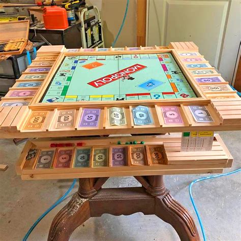 This Custom Wooden Monopoly Table Is The Ultimate Way To Play Monopoly