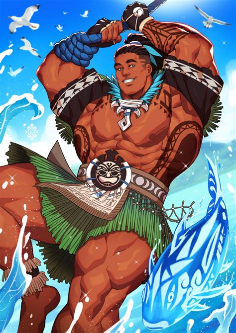 Xelgot on Twitter: "Maui joins the Battleground! 🌿🌊☀️🪝 #SMITE #SmiteArt ...