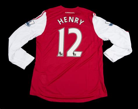 THIERRY HENRY 2011 ARSENAL FC TEAM ISSUED JERSEY