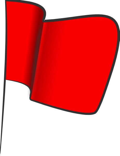 Clipart red flag