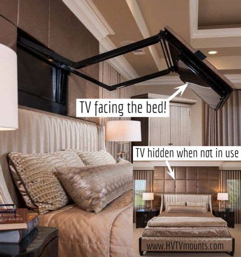 Watching TV in bed this mount extends your out from the wall above your bed's headboard so you ...