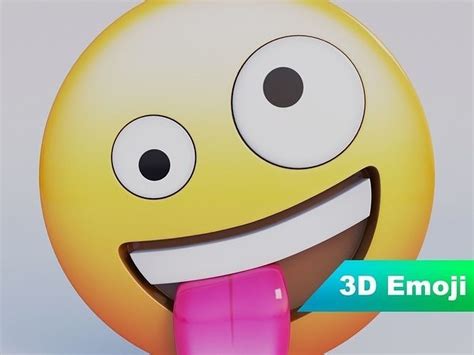 3D model Zany Face 3D Emoji VR / AR / low-poly | CGTrader