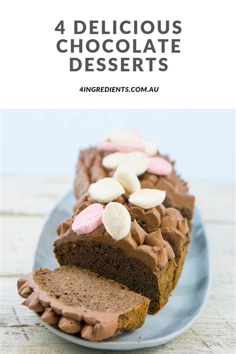 4 Delicious Chocolate Desserts – 4 Ingredients