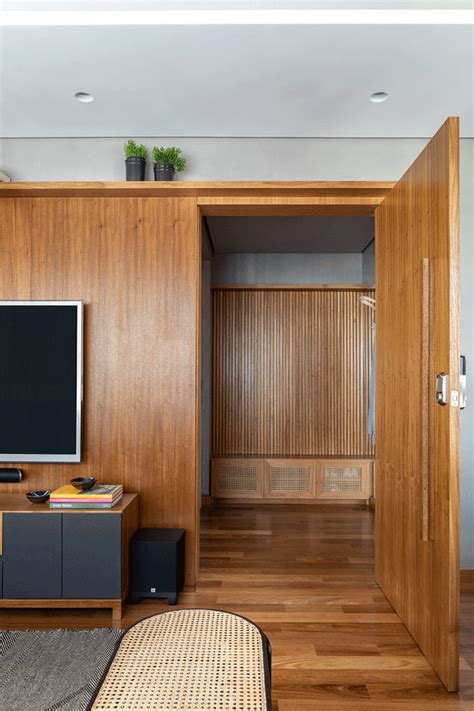 Apartamento de 118 m² tem toques nórdicos e visual clean | Interiores, Casas, Entrada da casa