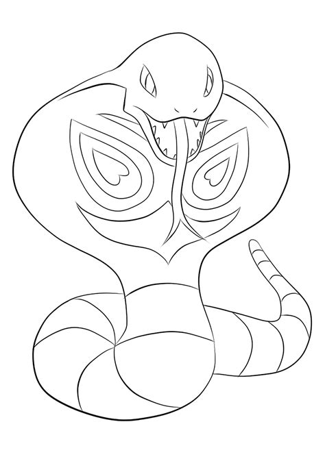 Arbok (No.24) : Pokemon (Generation I) - All Pokemon coloring pages Kids Coloring Pages