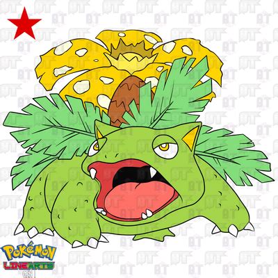 Gen I Venusaur Lineart *Shiny* by Peetzaahhh2010 on DeviantArt