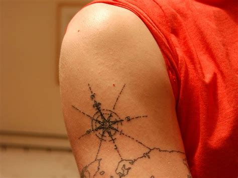 Compass tattoo, Compass tattoo design, Map tattoos