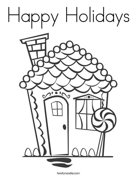 Happy Holidays Coloring Pages - Coloring Home