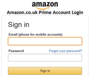 Amazon.co.uk Prime Account Login - Sign Up for Amazon Prime Free Trial